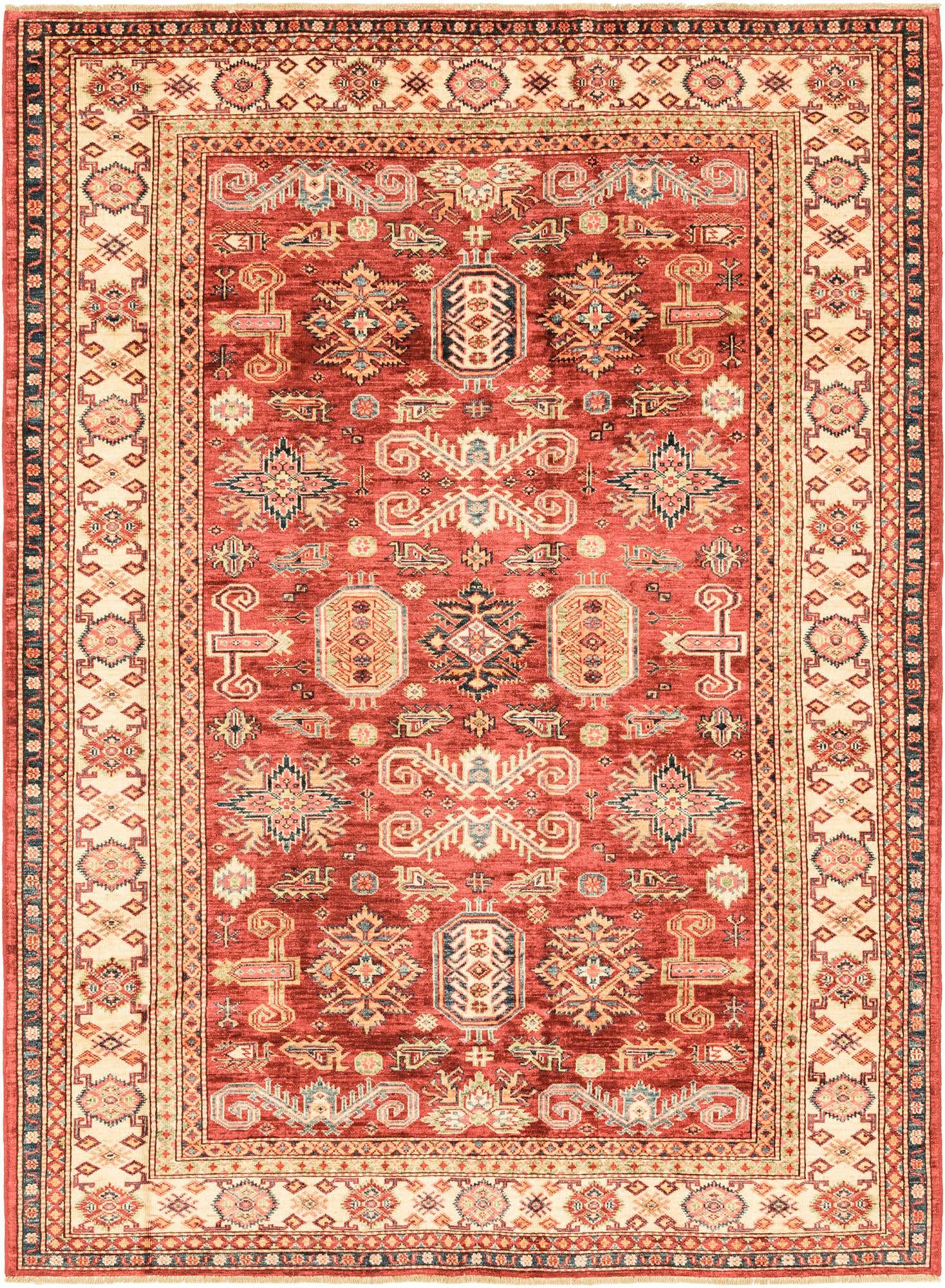 5' 8 x 7' 10 Hand Knotted Kazak Oriental Rug