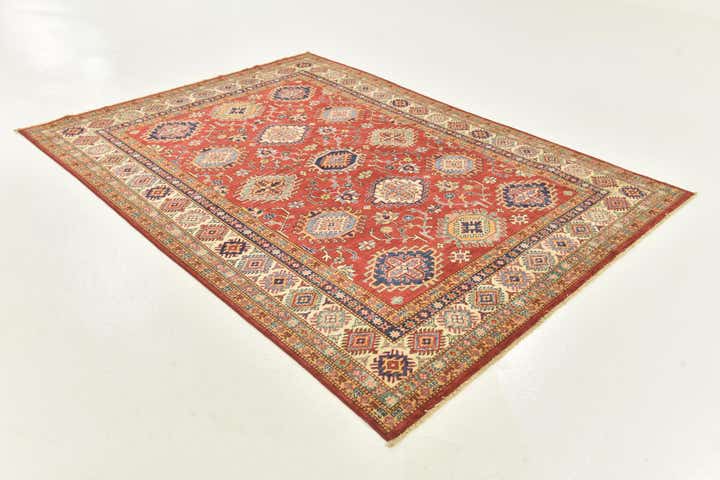 5' 10 x 8' Hand Knotted Kazak Oriental Rug