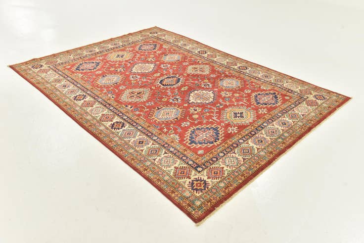 Detail image of 5' 10 x 8' Hand Knotted Kazak Oriental Rug