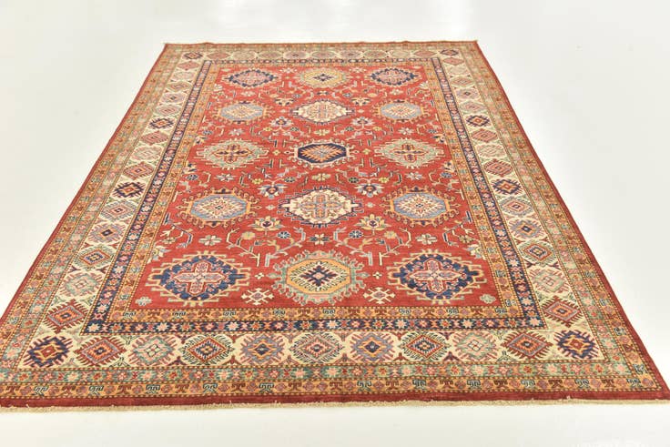 Detail image of 5' 10 x 8' Hand Knotted Kazak Oriental Rug
