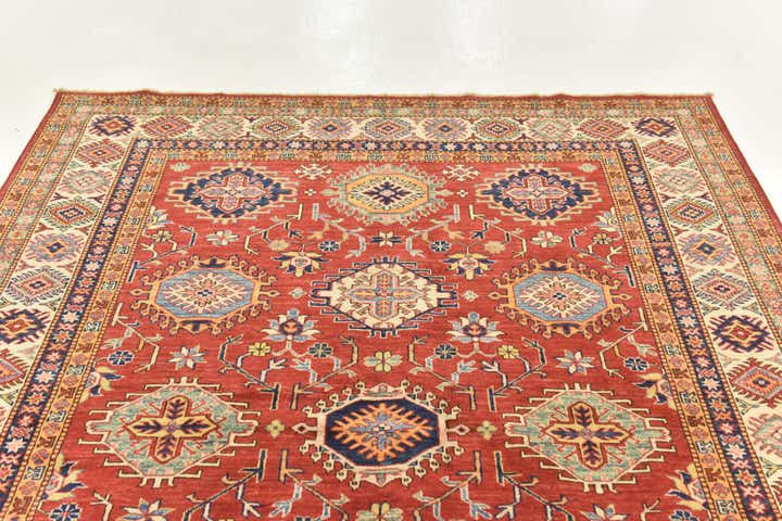 5' 10 x 8' Hand Knotted Kazak Oriental Rug