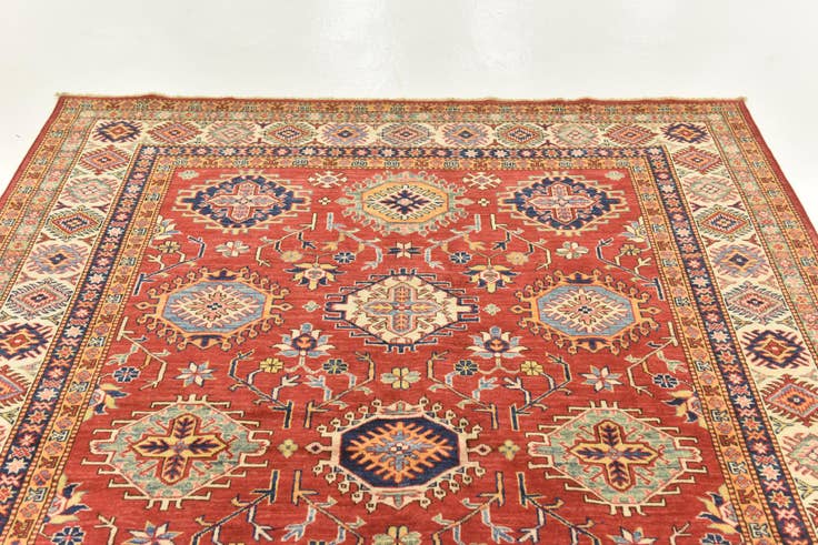 Detail image of 5' 10 x 8' Hand Knotted Kazak Oriental Rug