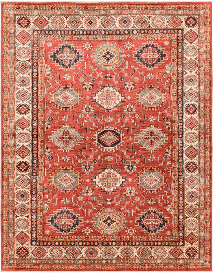 Detail image of 5' 10 x 8' Hand Knotted Kazak Oriental Rug