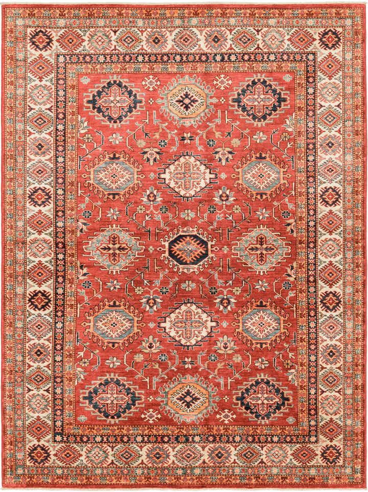 5' 10 x 8' Hand Knotted Kazak Oriental Rug