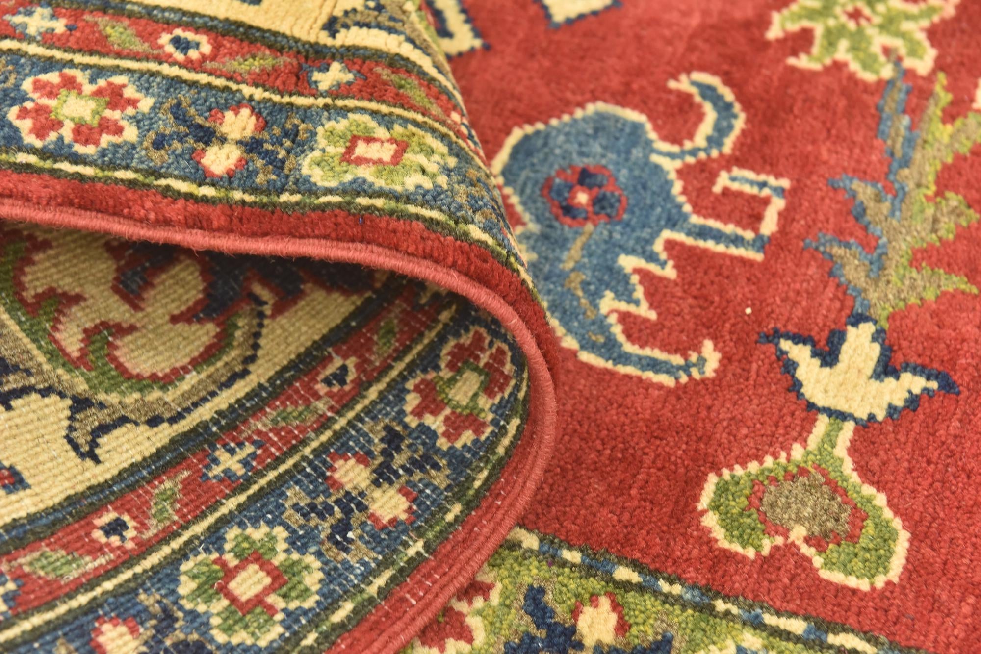 5' 9 x 8' 2 Hand Knotted Kazak Rug