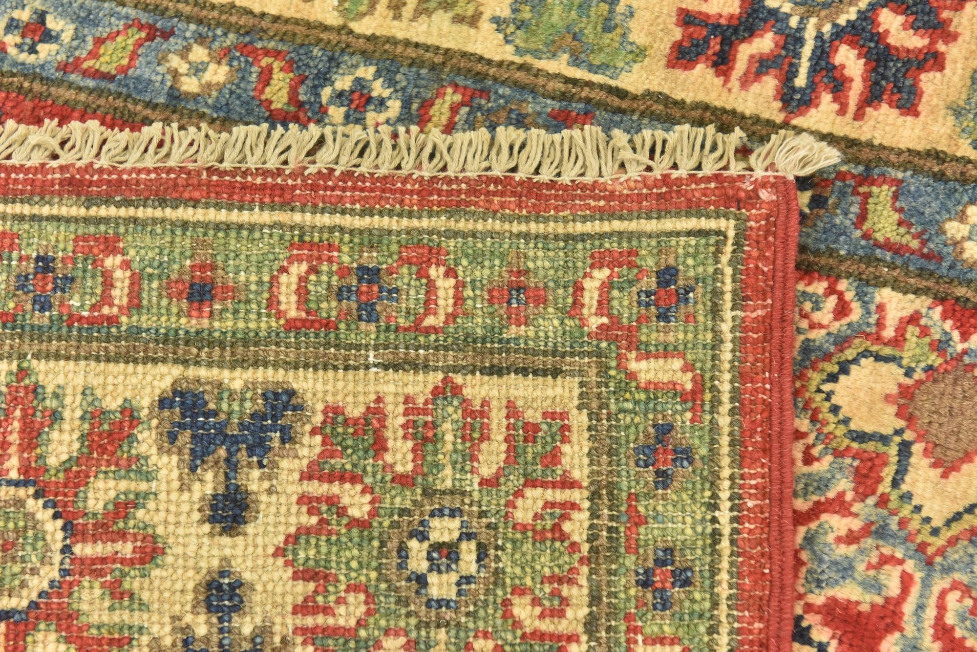 4' x 6' 4 Hand Knotted Kazak Rug