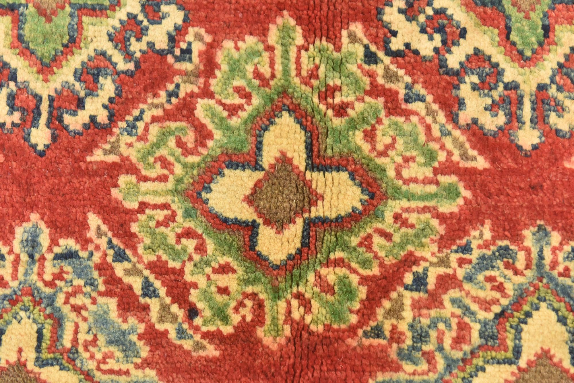 4' x 6' 4 Hand Knotted Kazak Rug