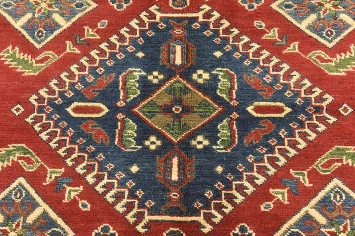 5' 4 x 7' 2 Hand Knotted Kazak Rug