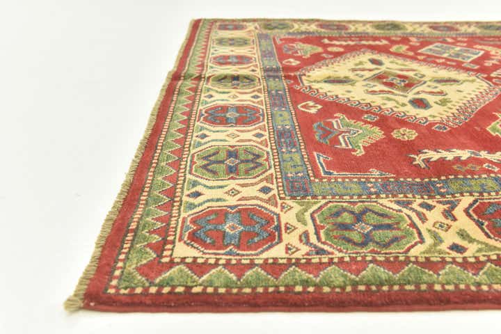 5' 4 x 7' 2 Hand Knotted Kazak Rug