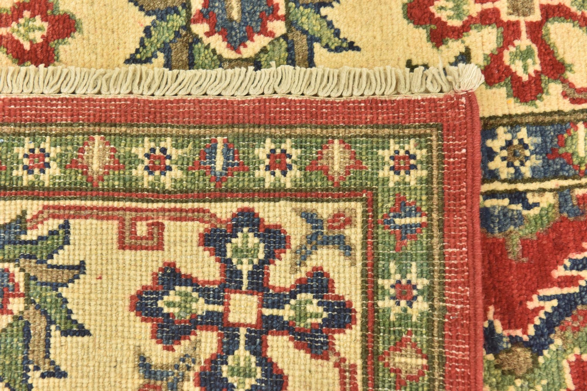 5' x 7' 3 Hand Knotted Kazak Rug