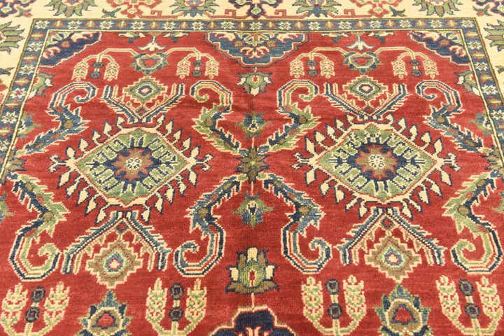 5' x 7' 3 Hand Knotted Kazak Rug