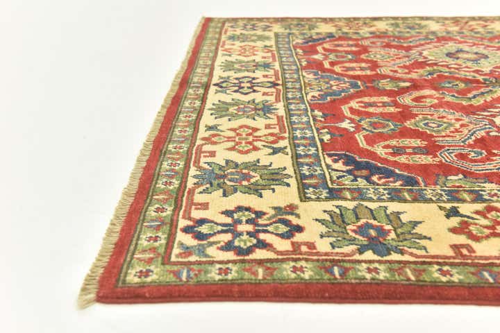5' x 7' 3 Hand Knotted Kazak Rug