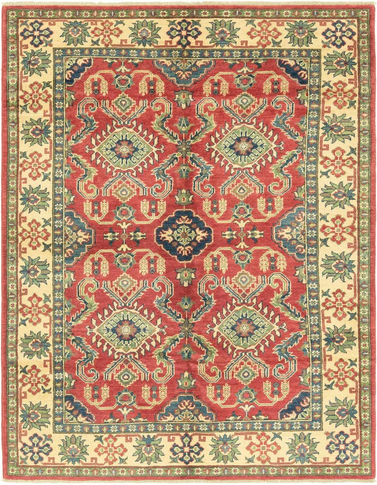 Detail image of 5' x 7' 3 Hand Knotted Kazak Rug