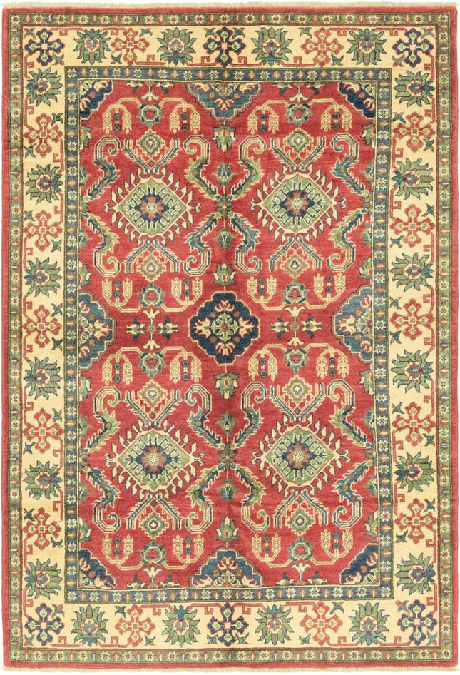 Detail image of 5' x 7' 3 Hand Knotted Kazak Rug