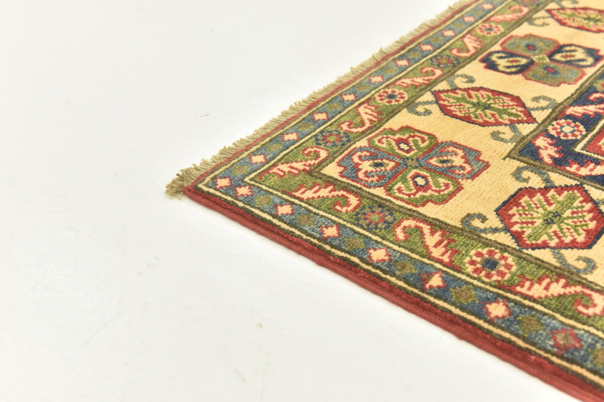 5' x 6' 7 Hand Knotted Kazak Rug
