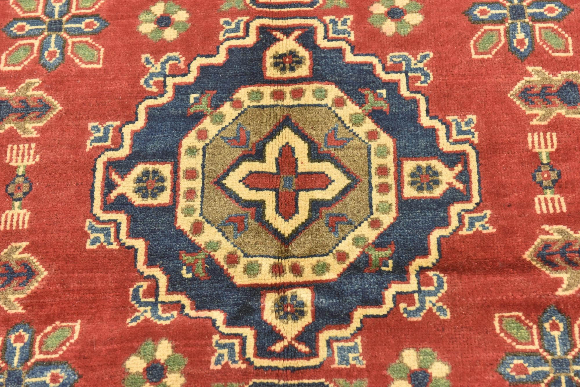 4' 1 x 6' Hand Knotted Kazak Rug