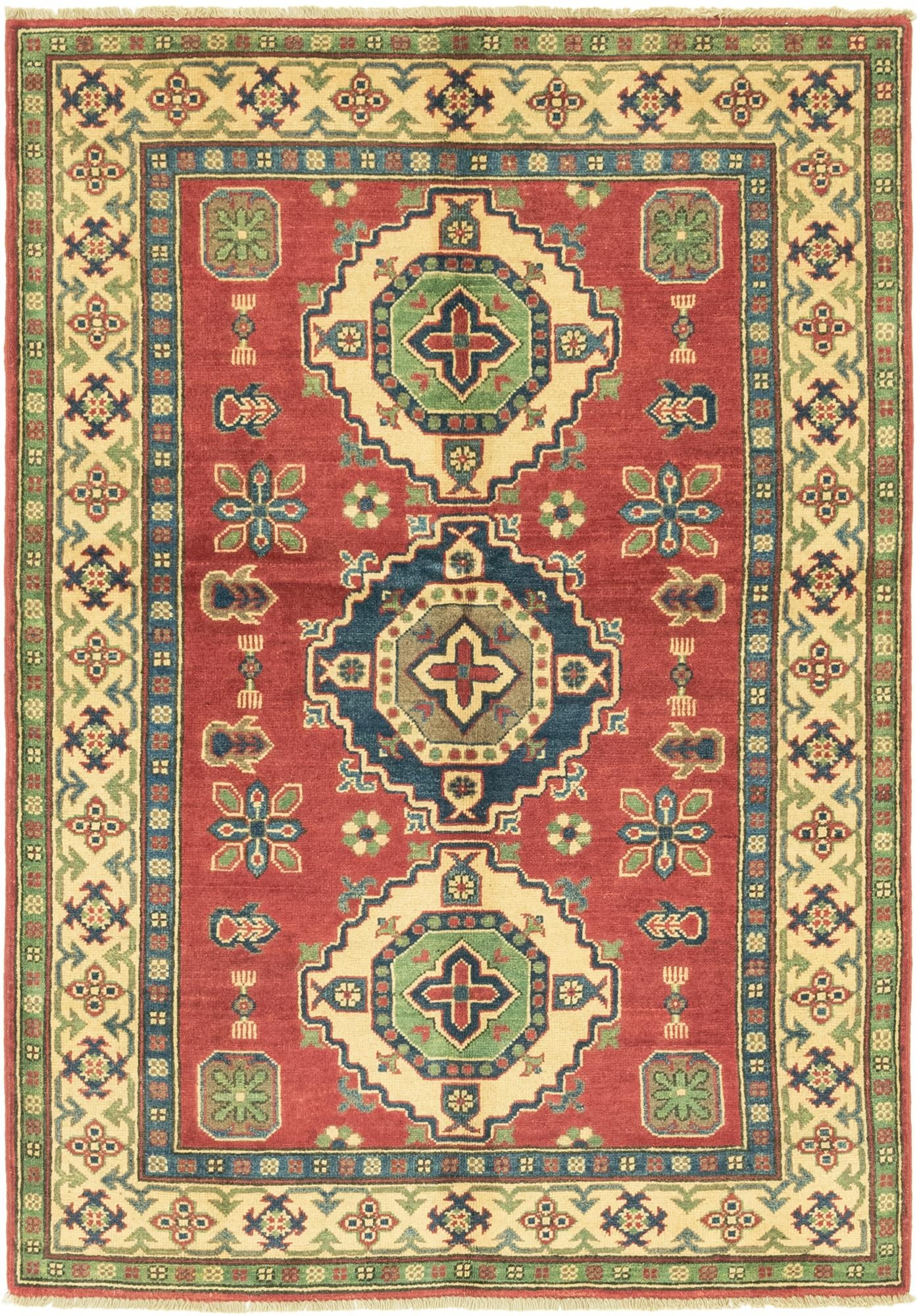 4' 1 x 6' Hand Knotted Kazak Rug
