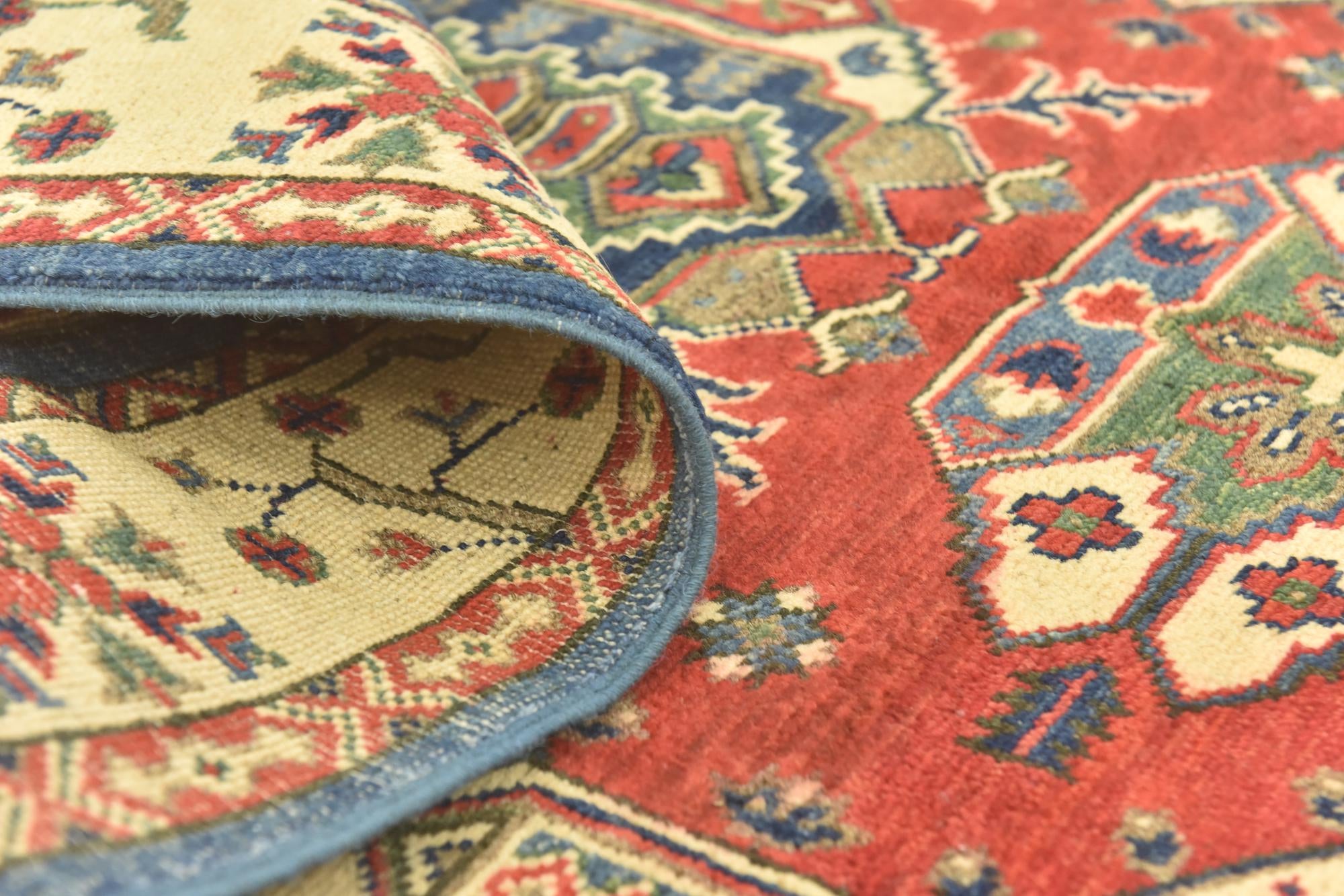 3' 10 x 5' 7 Hand Knotted Kazak Rug