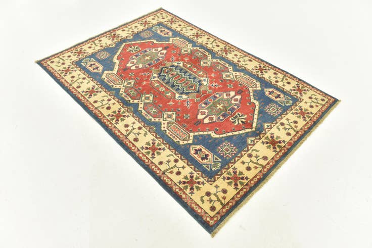 Detail image of 3' 10 x 5' 7 Hand Knotted Kazak Rug