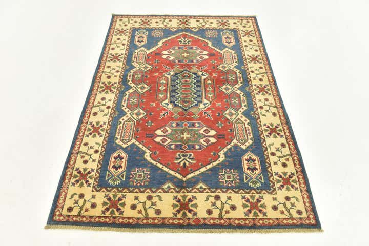 3' 10 x 5' 7 Hand Knotted Kazak Rug