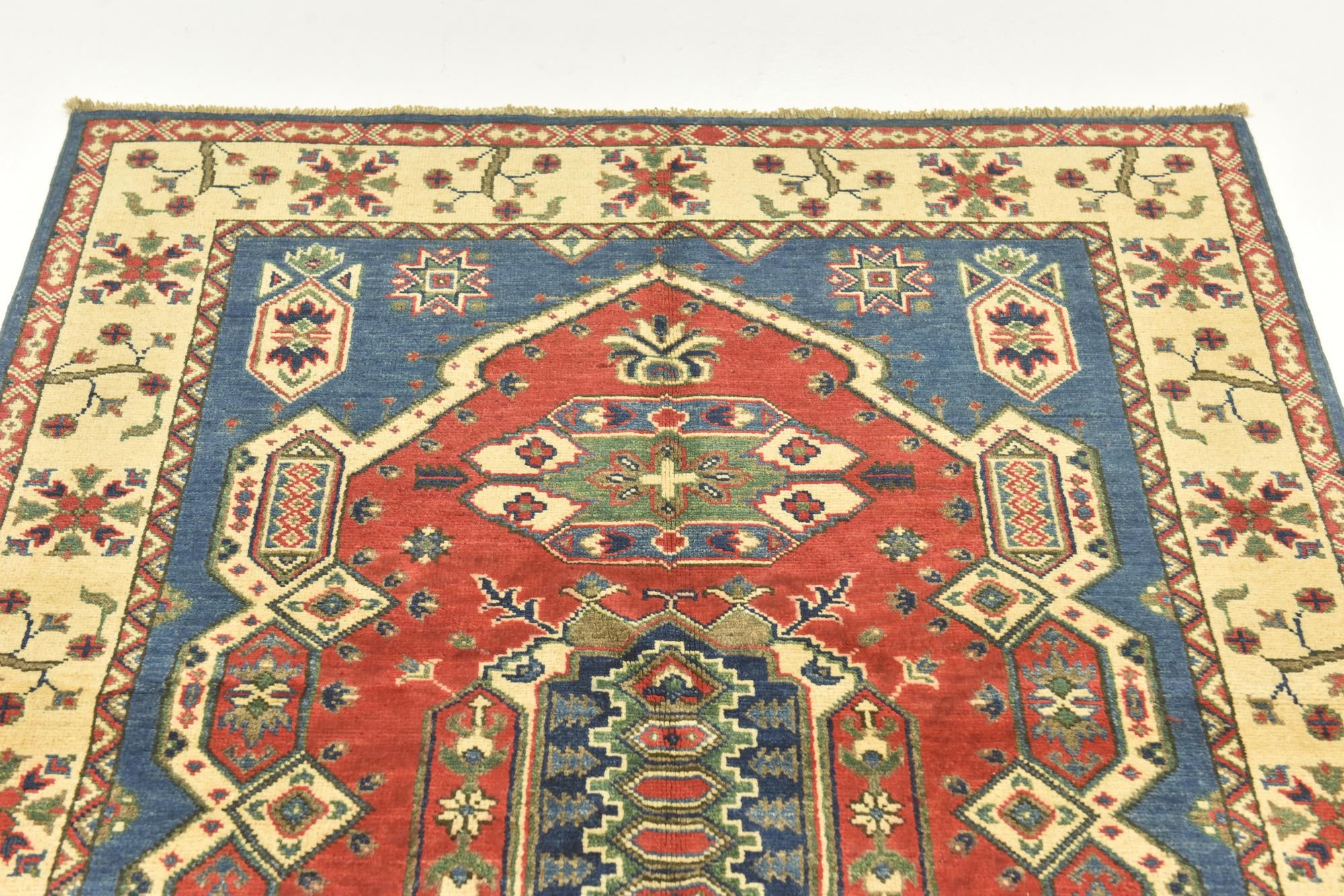 3' 10 x 5' 7 Hand Knotted Kazak Rug
