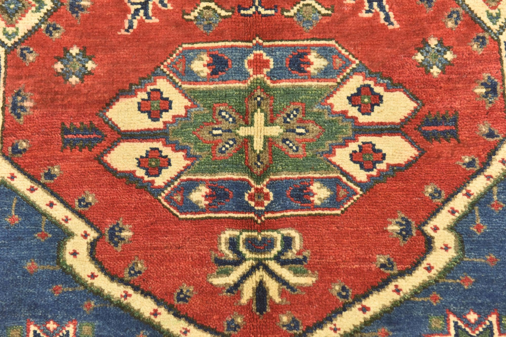 3' 10 x 5' 7 Hand Knotted Kazak Rug