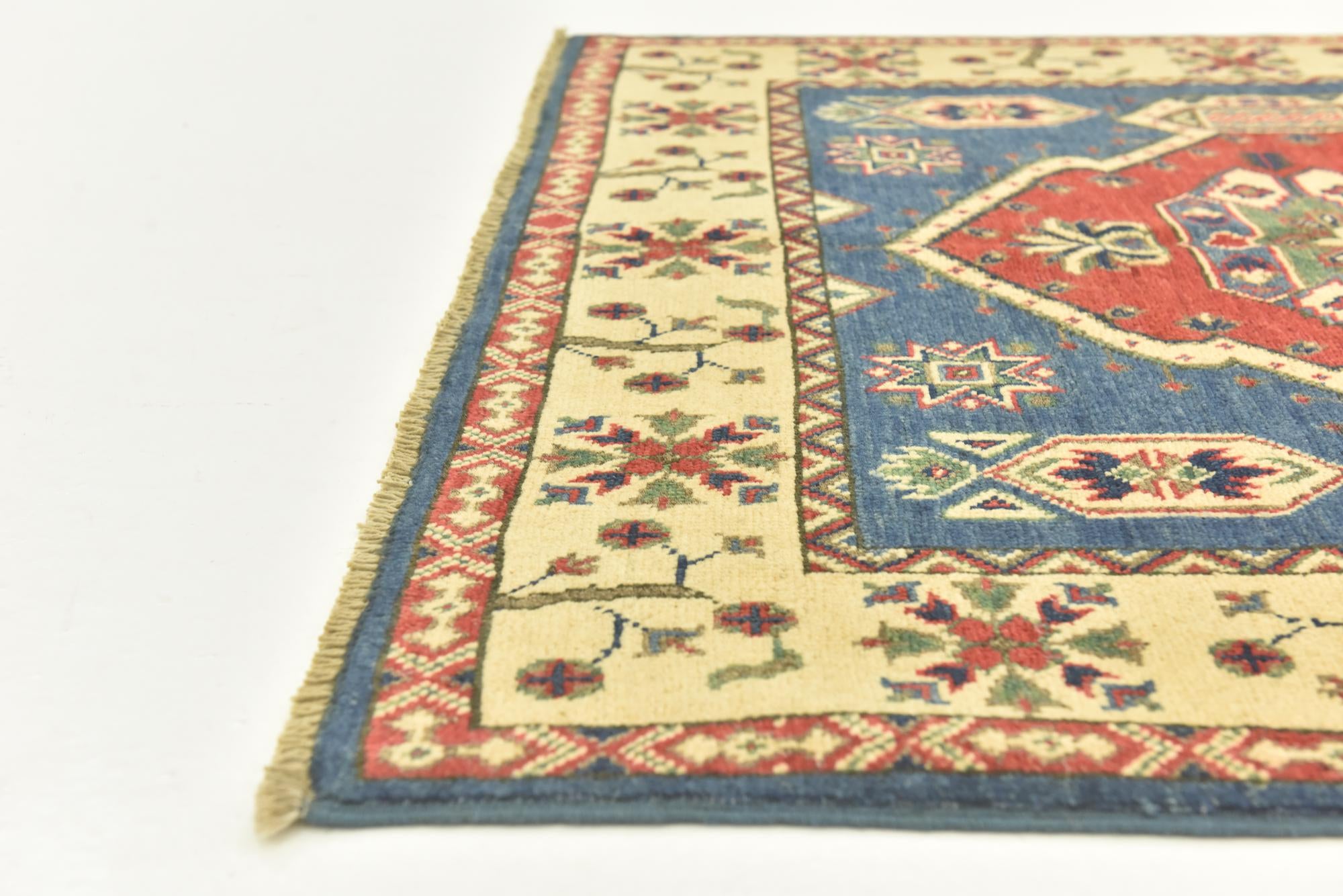 3' 10 x 5' 7 Hand Knotted Kazak Rug