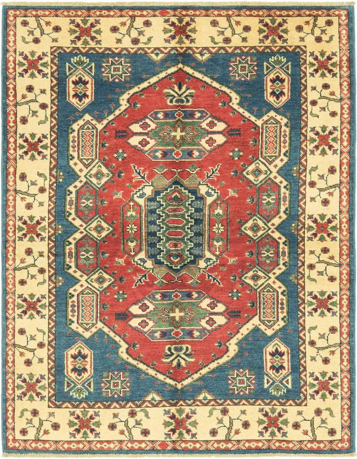 Detail image of 3' 10 x 5' 7 Hand Knotted Kazak Rug