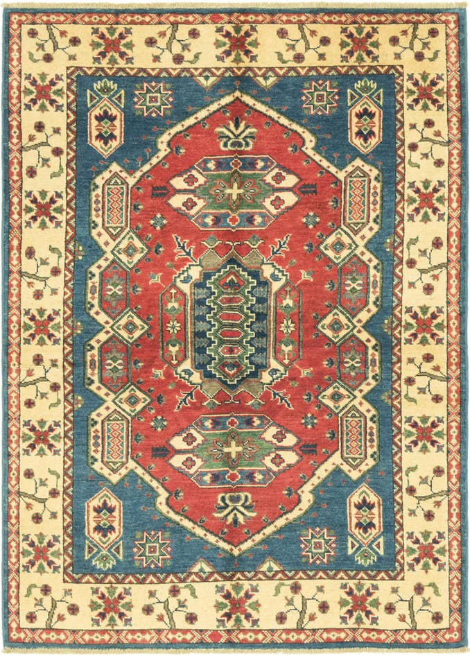 Detail image of 3' 10 x 5' 7 Hand Knotted Kazak Rug