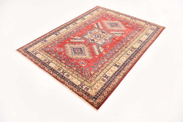 4' 11 x 6' 6 Hand Knotted Kazak Oriental Rug
