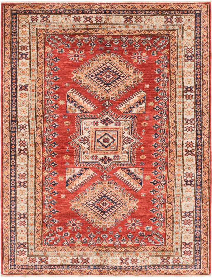4' 11 x 6' 6 Hand Knotted Kazak Oriental Rug