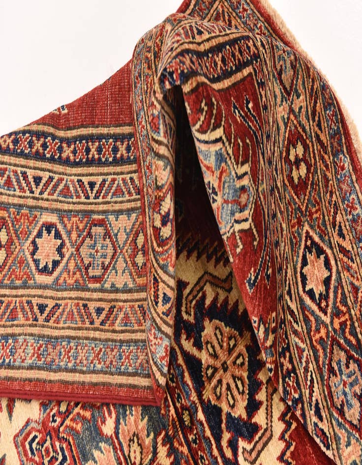 Detail image of 4' 11 x 6' 7  Hand Knotted Kazak Oriental Rug