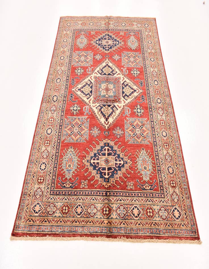 Detail image of 4' 11 x 6' 7  Hand Knotted Kazak Oriental Rug