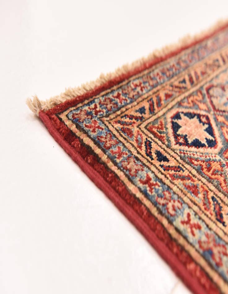 Detail image of 4' 11 x 6' 7  Hand Knotted Kazak Oriental Rug