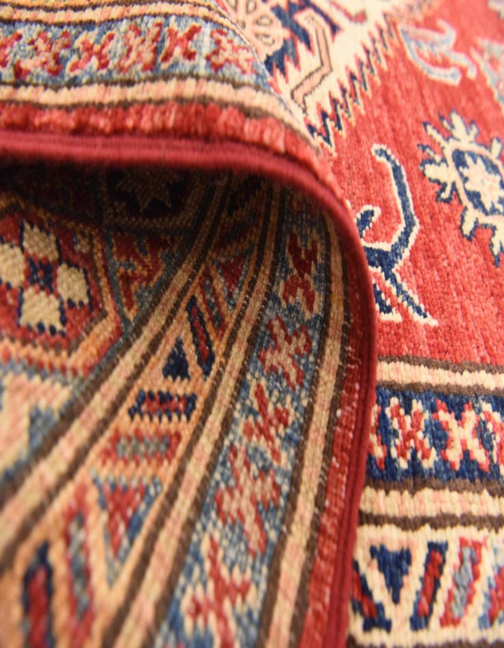 Detail image of 4' 11 x 6' 7  Hand Knotted Kazak Oriental Rug