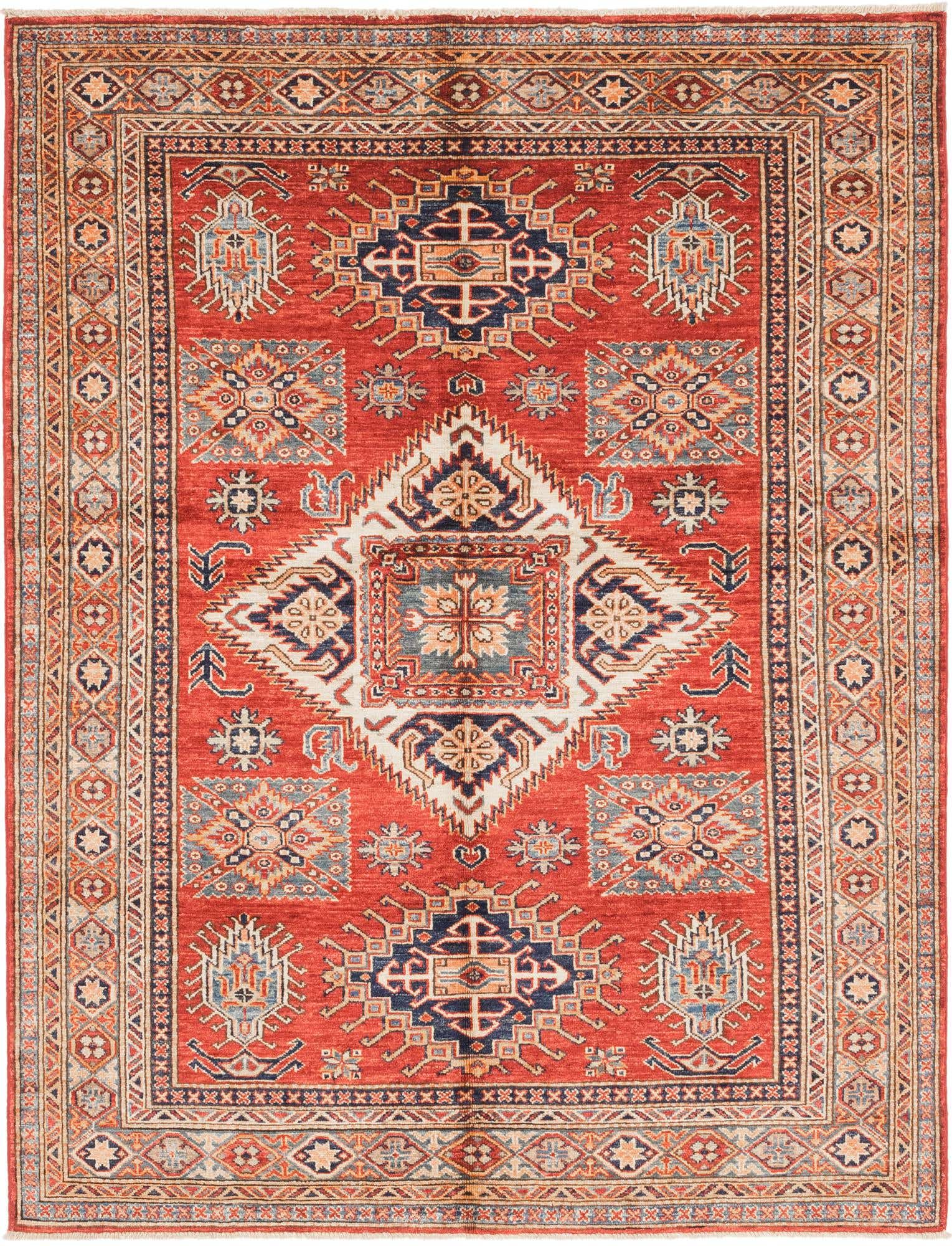 4' 11 x 6' 7 Hand Knotted Kazak Oriental Rug