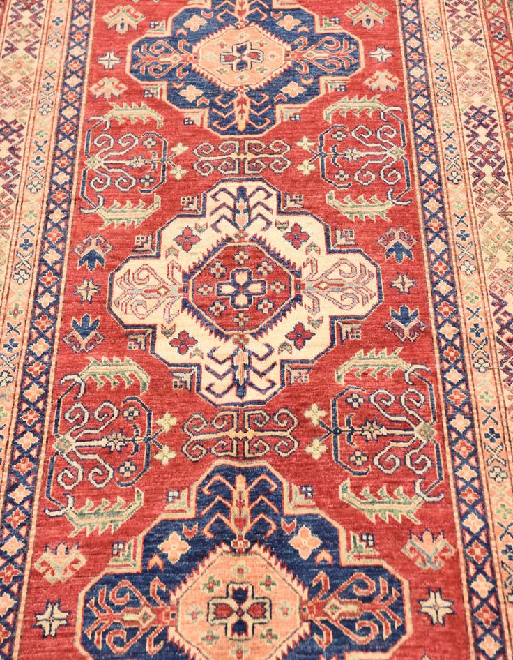 Detail image of 4' 11 x 6' 7 Hand Knotted Kazak Oriental Rug