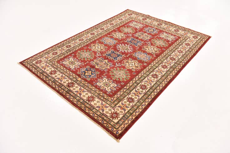 Detail image of 4' 11 x 6' 11 Hand Knotted Kazak Oriental Rug