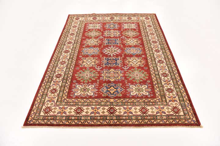 4' 11 x 6' 11 Hand Knotted Kazak Oriental Rug