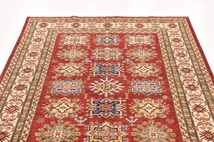 Detail image of 4' 11 x 6' 11 Hand Knotted Kazak Oriental Rug