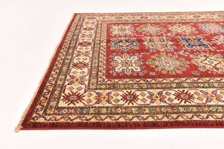 Detail image of 4' 11 x 6' 11 Hand Knotted Kazak Oriental Rug