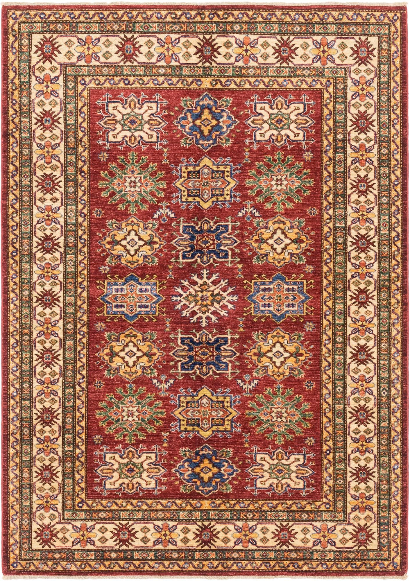 4' 11 x 6' 11 Hand Knotted Kazak Oriental Rug