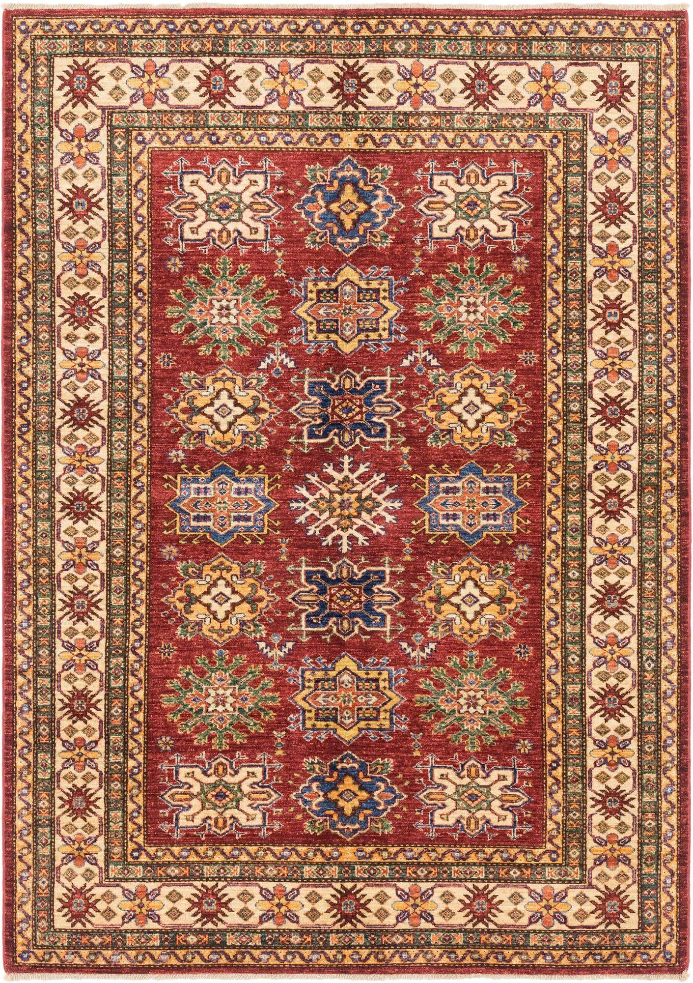 4' 11 x 6' 11 Hand Knotted Kazak Oriental Rug