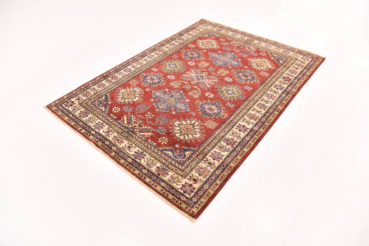 Detail image of 4' 10 x 6' 8 Hand Knotted Kazak Oriental Rug