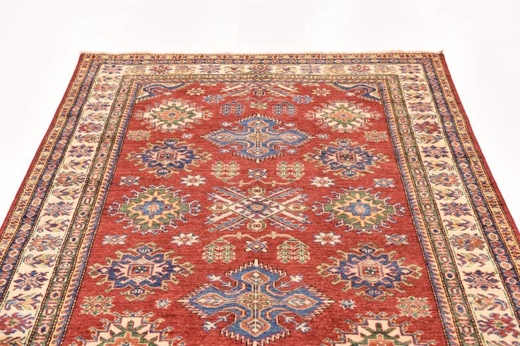Detail image of 4' 10 x 6' 8 Hand Knotted Kazak Oriental Rug
