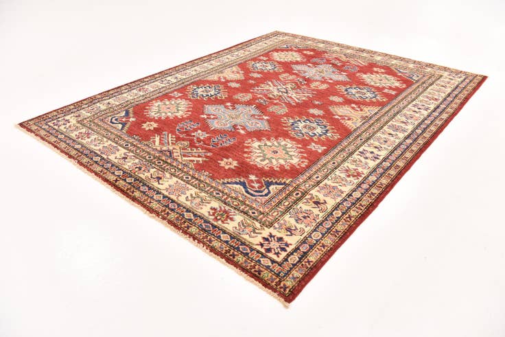 Detail image of 5' x 6' 6 Hand Knotted Kazak Oriental Rug