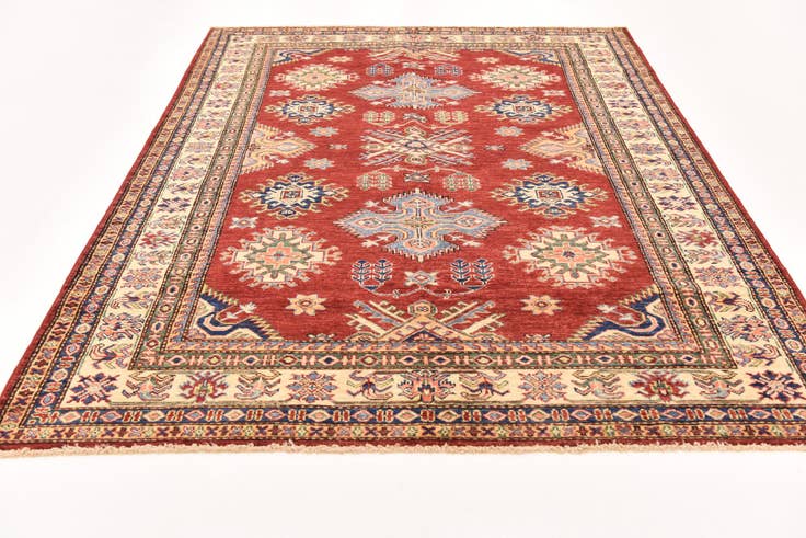 Detail image of 5' x 6' 6 Hand Knotted Kazak Oriental Rug