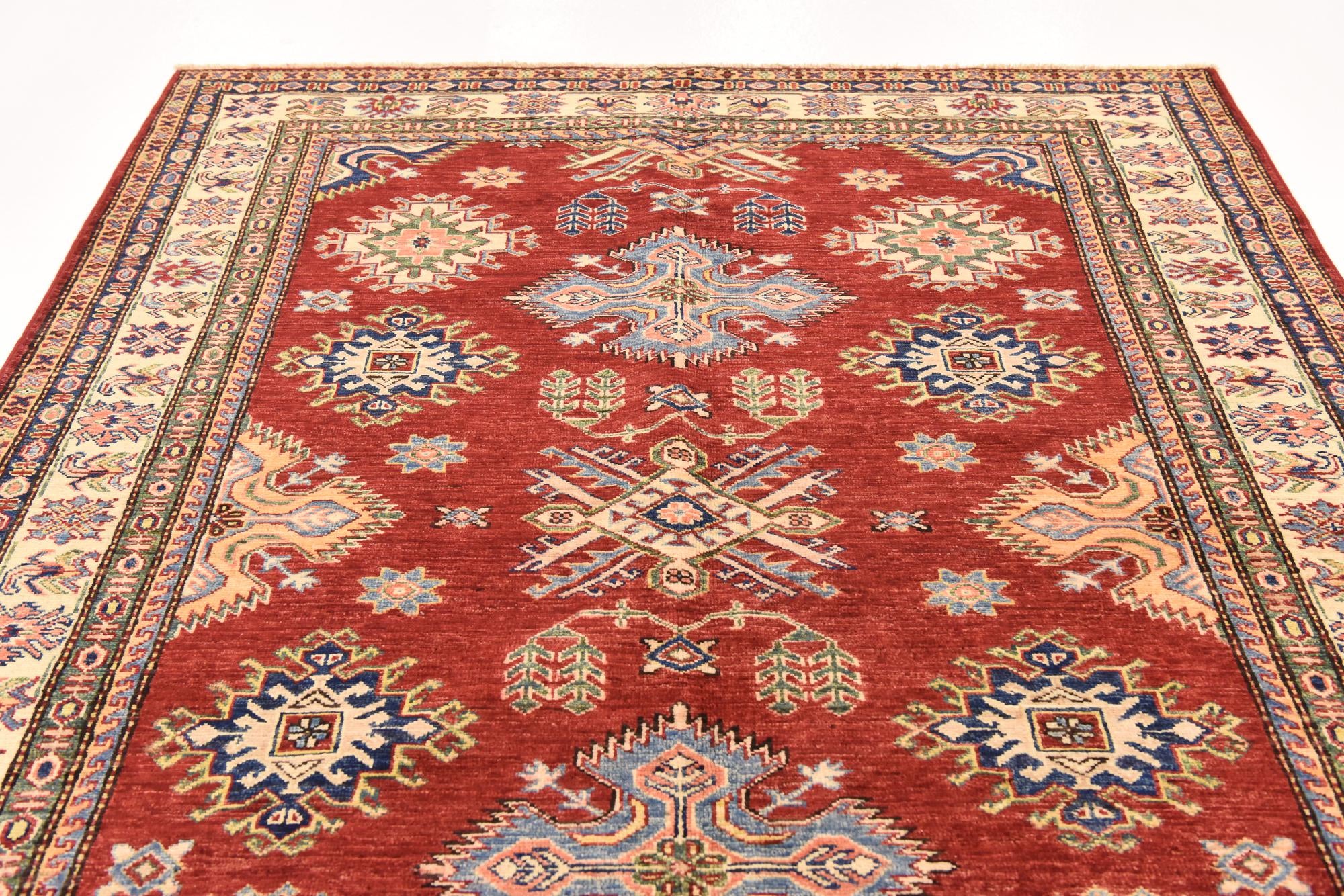 5' x 6' 6 Hand Knotted Kazak Oriental Rug