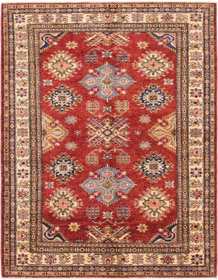 Detail image of 5' x 6' 6 Hand Knotted Kazak Oriental Rug