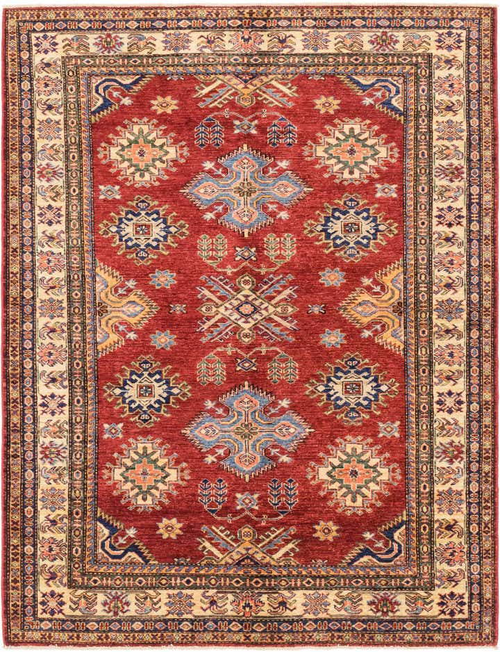 5' x 6' 6 Hand Knotted Kazak Oriental Rug